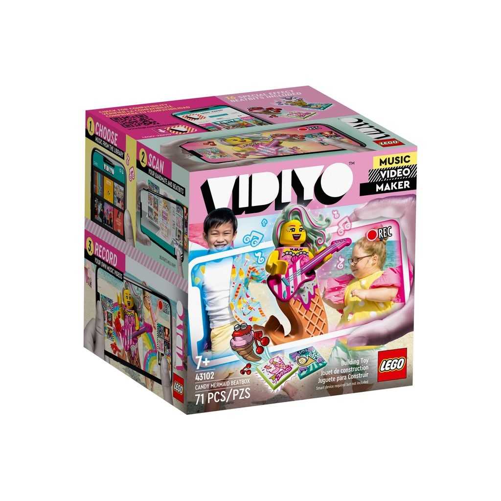 VIDIYO Lego Candy Mermaid BeatBox Edades 7+ # 43102 Artículo 71 Piezas | WUG-721983