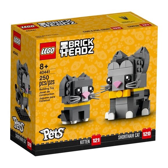 BrickHeadz Lego Gatos de Pelo Corto Edades 8+ # 40441 Artículo 250 Piezas | CFB-715960