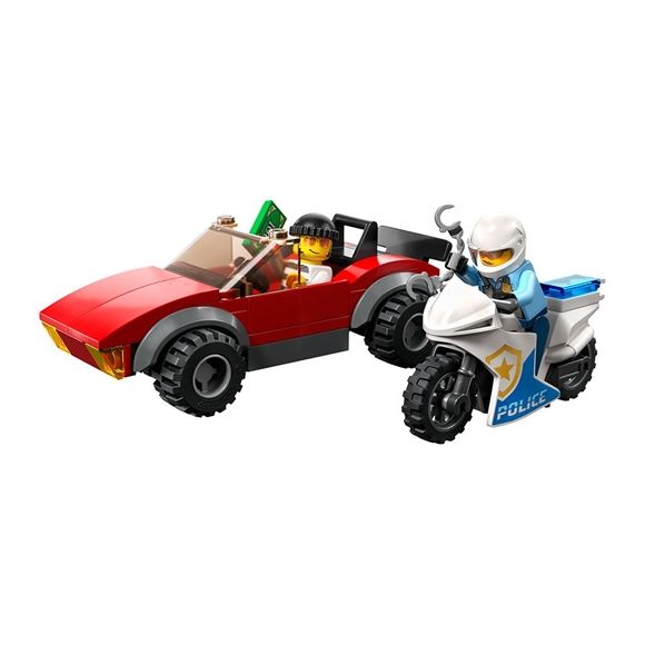 City Lego Moto de Policía y Coche a la Fuga Edades 5+ # 60392 Artículo 59 Piezas | HBD-738596