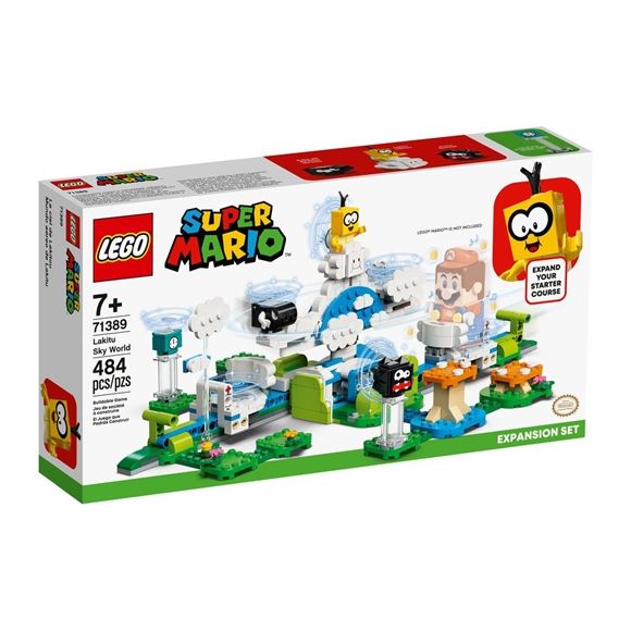 LEGO Super Mario Lego Set de Expansión: Mundo aéreo del Lakitu Edades 7+ # 71389 Artículo 484 Piezas | JMH-235690