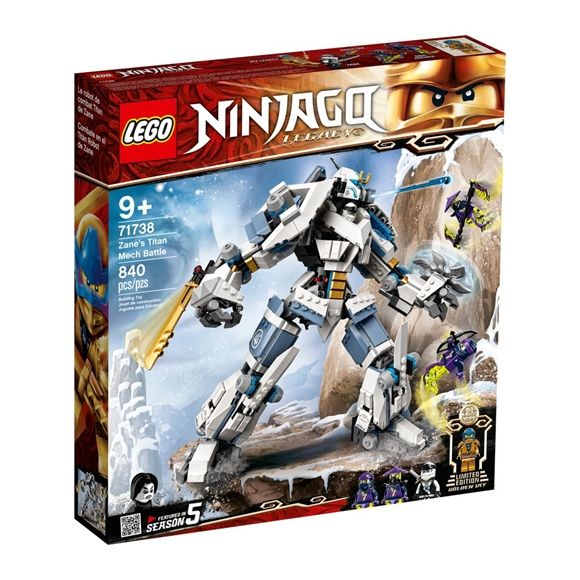 NINJAGO Lego Combate en el Titán Robot de Zane Edades 9+ # 71738 Artículo 840 Piezas | TWQ-349805