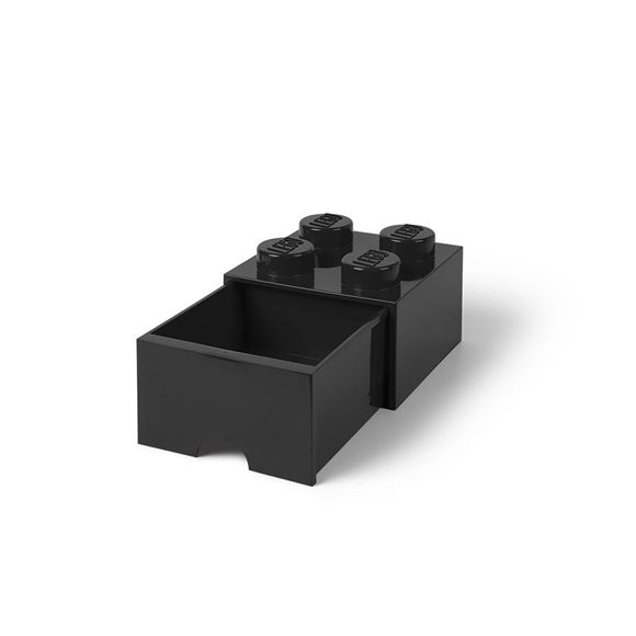 Otros Lego Ladrillo de almacenamiento con cajón negro de 4 espigas LEGO Edades 3+ # 5005711 Artículo negro | MVI-087941