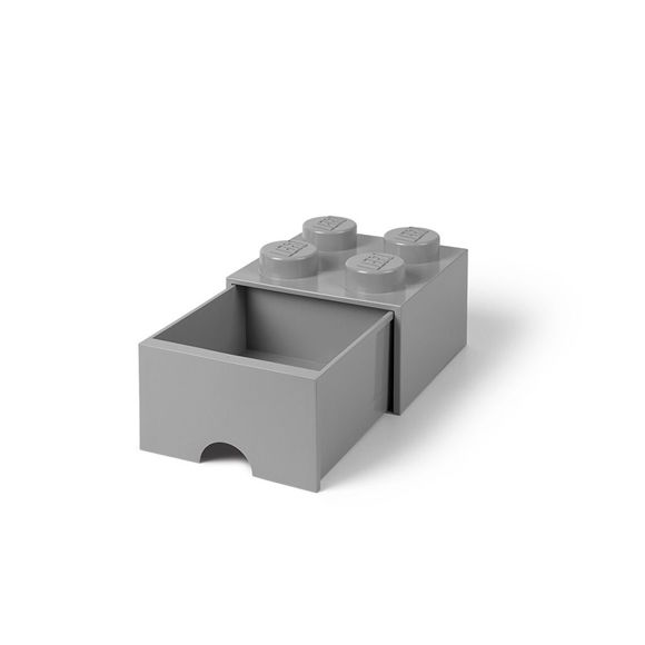 Otros Lego Ladrillo de almacenamiento con cajón gris piedra medio de 4 espigas LEGO Edades 3+ # 5005713 Artículo gris | PMI-097568