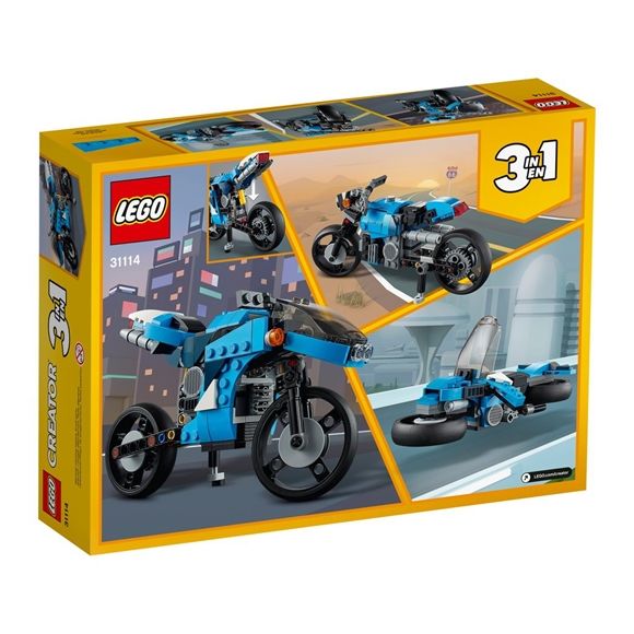 Sets 3 en 1 Creator Lego Supermoto Edades 8+ # 31114 Artículo 236 Piezas | XGW-145397